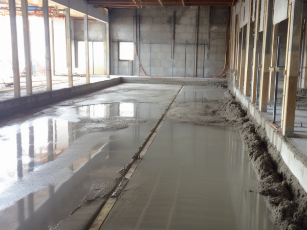 Concrete team at work