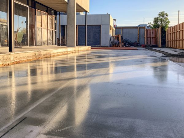 Concrete team at work