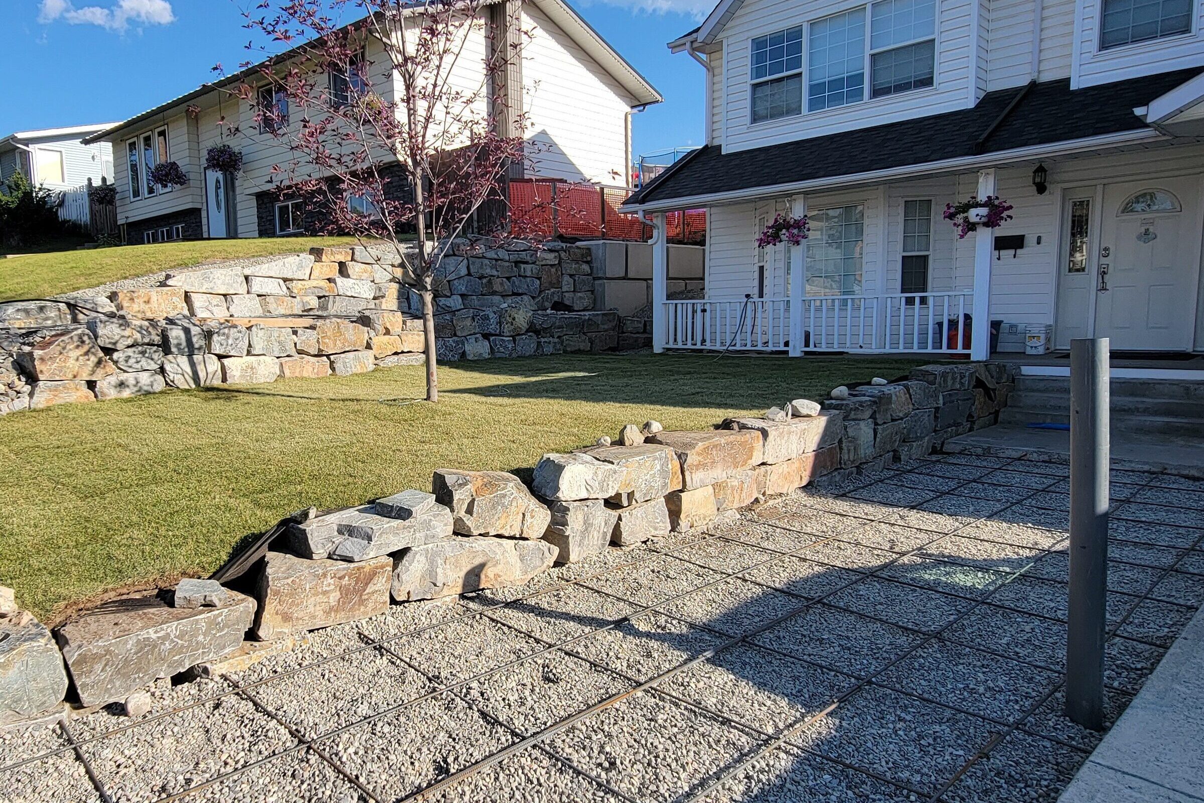 Site prep for concrete slab